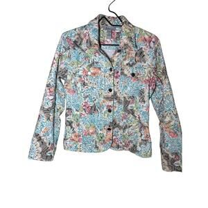 Analogy jacket size medium artsy boho style button down jacket